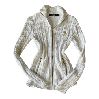 Valkoinen Lauren neuletakki