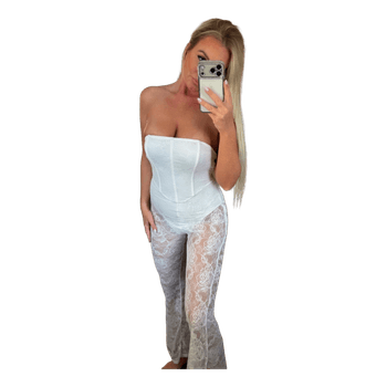 White lace jumpsuit
