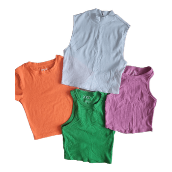 Set of four crop tops