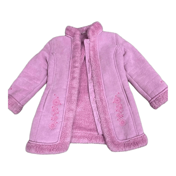Pink embroidered coat