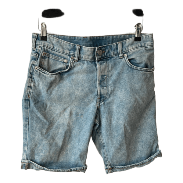 Lyseblå denimshorts