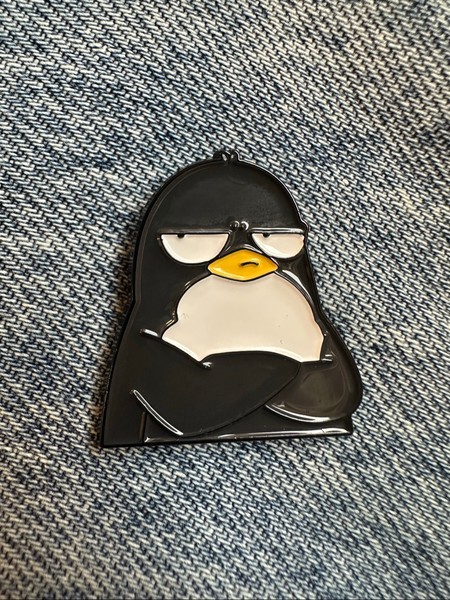Penguin enamel pin