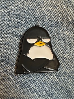 Penguin enamel pin