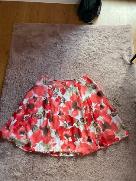 Floral midi skirt