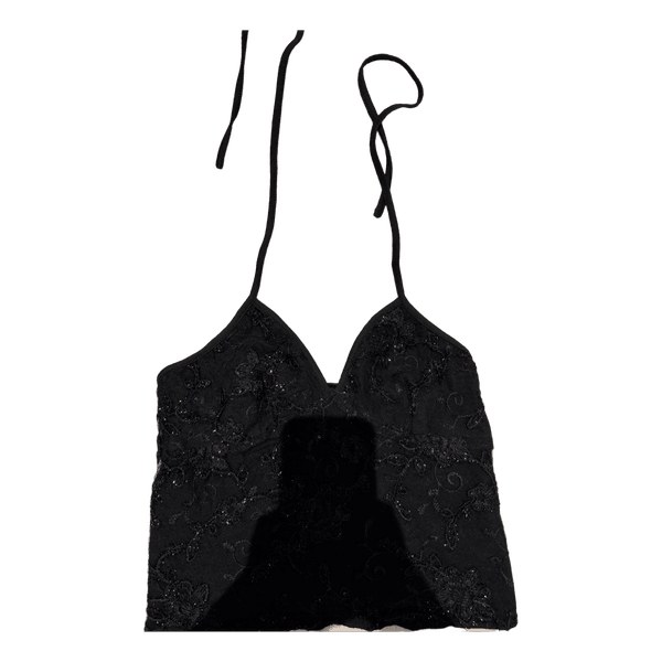 Sort halterneck top