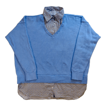 Lauren Ralph Lauren 2-in-1 Neulepaita - 100% Puuvillaa - Sininen - XL