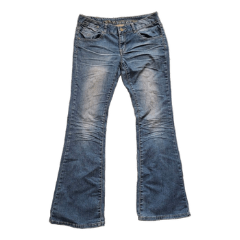 Blue bootcut jeans