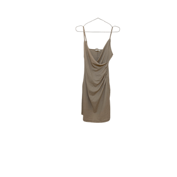 Beige drapey mekko