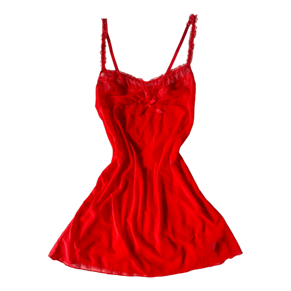 Red mesh nightie