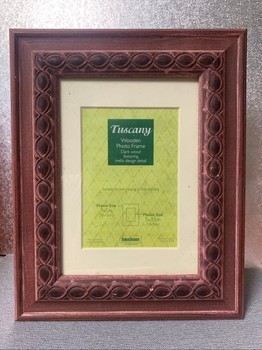 Dark wood photo frame