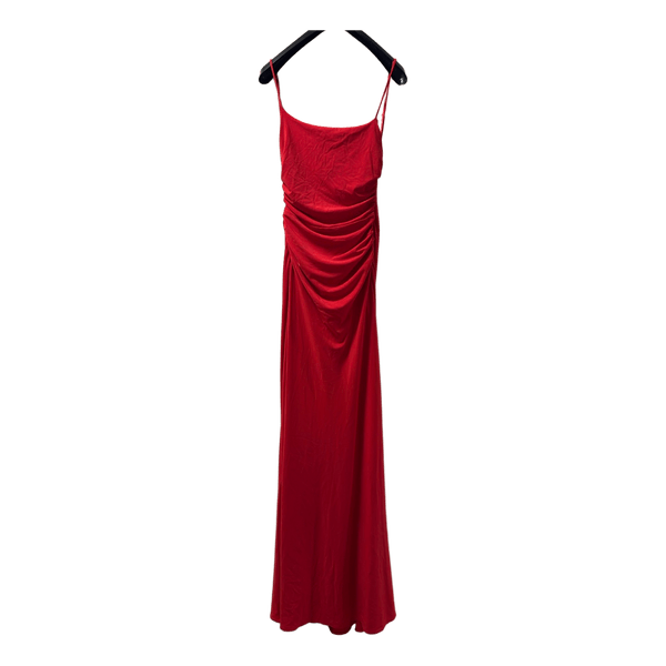 Red Zara maxi dress