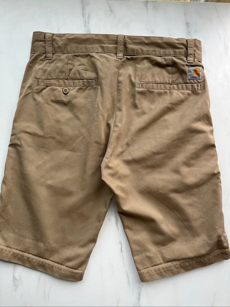 Beige Carhartt chino shorts