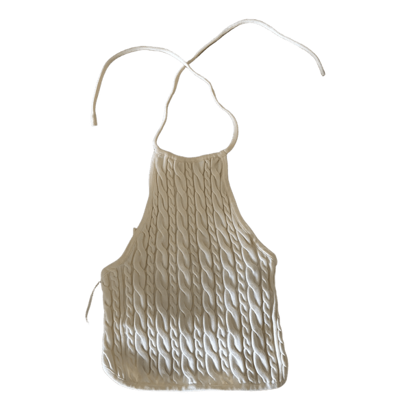 Kabelstrikket halterneck top