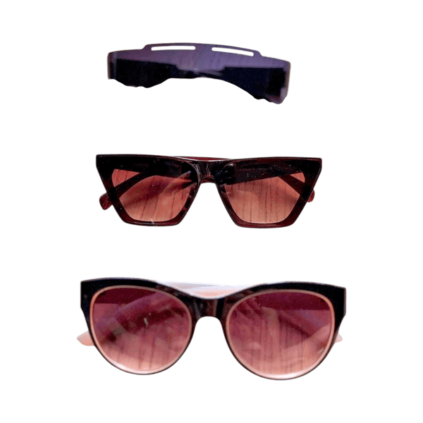 Three pairs sunglasses