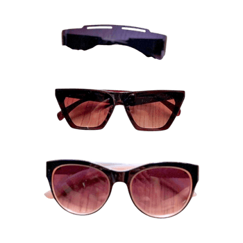Three pairs sunglasses