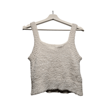 Primark white fluffy top