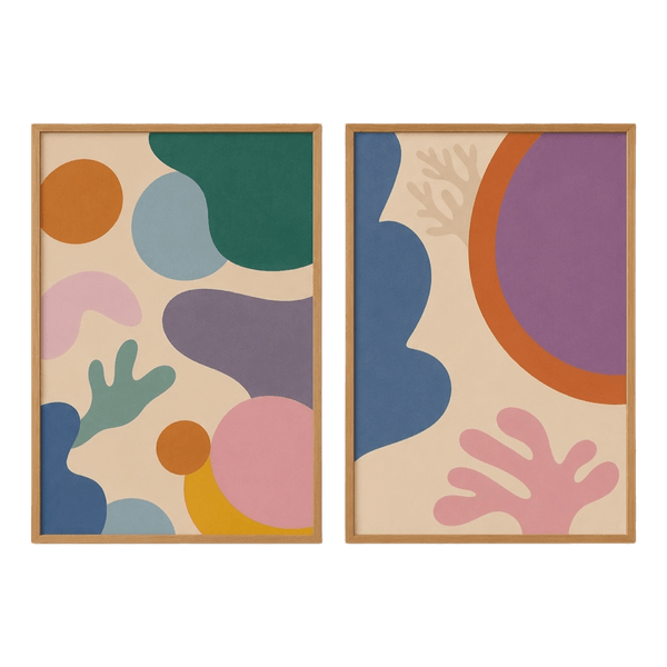 Framed abstract art prints 30 x 40 cm