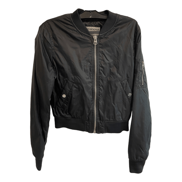 Black bomber jacket