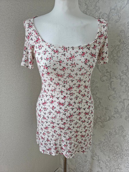 Floral print mini dress