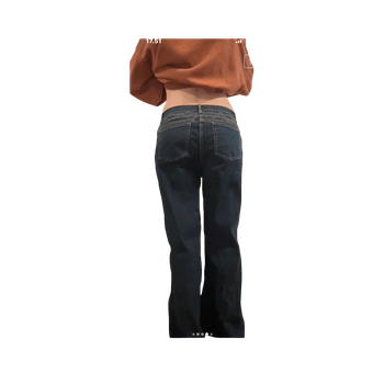 Dark wash flared jeans