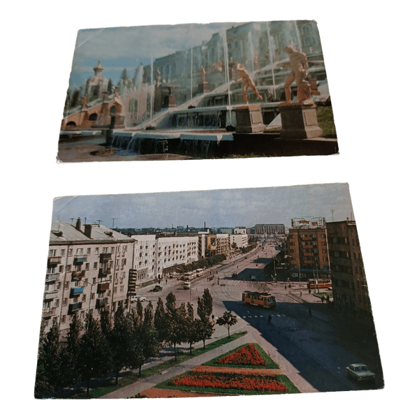 Vintage postcard set