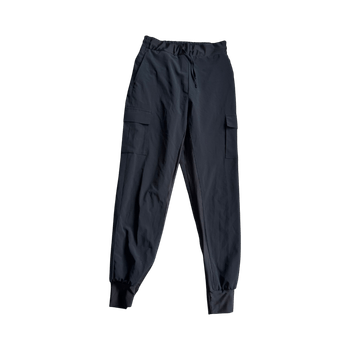 Black cargo joggers