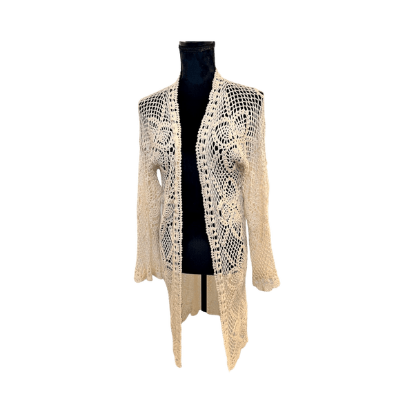 Cream crochet cardigan