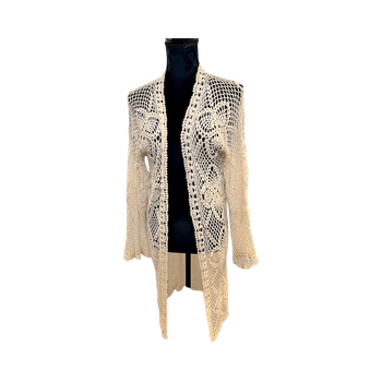 Cream crochet cardigan