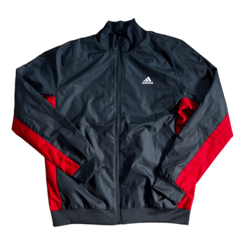Adidas black and red jacket