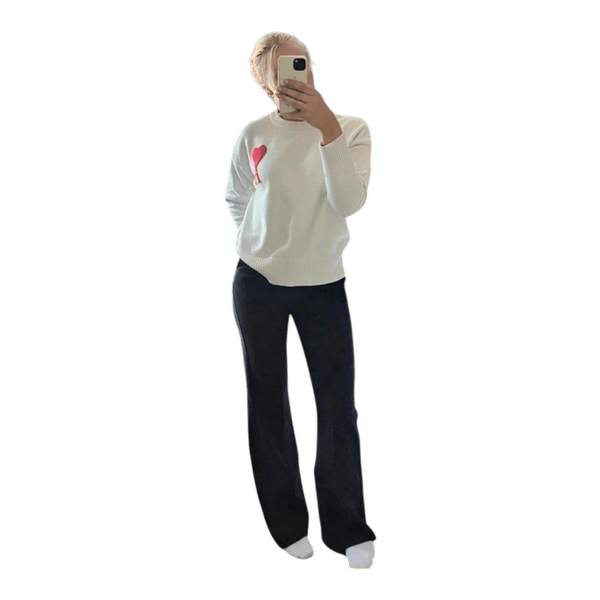 Valkoinen AMI neule
