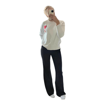 Valkoinen AMI neule