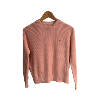Pink ribbed sweater