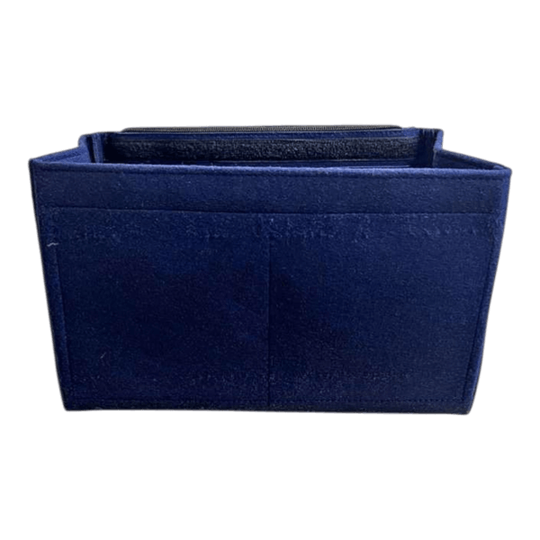 Navy blue felt bag organizer for neverfull
