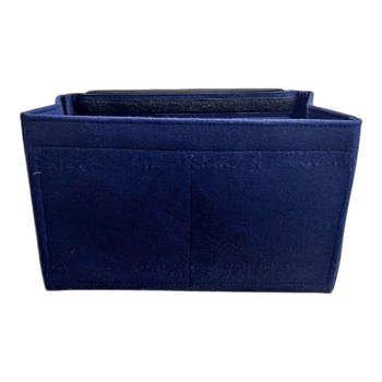 Navy blue felt bag organizer for neverfull