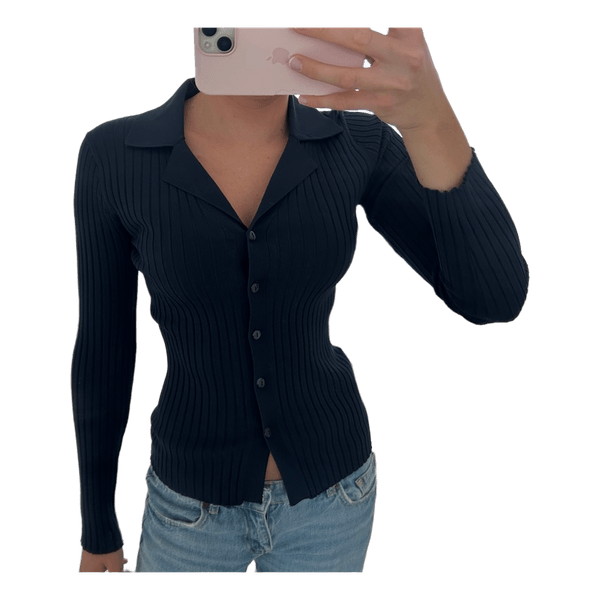 Mango ribstrikket cardigan