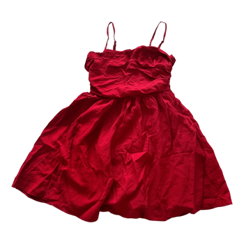 Crimson casual dress