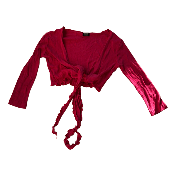 Pink langærmet top