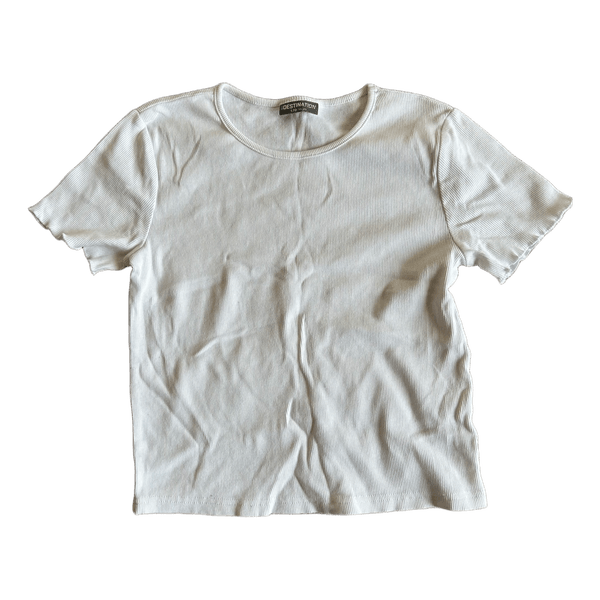 White ribbed t-shirt