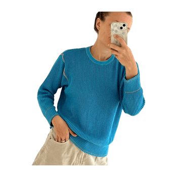Blue knit