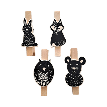 Eläinaiheiset pyykkipojat askarteluun