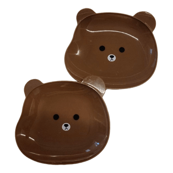 Plates bear 3 pcs