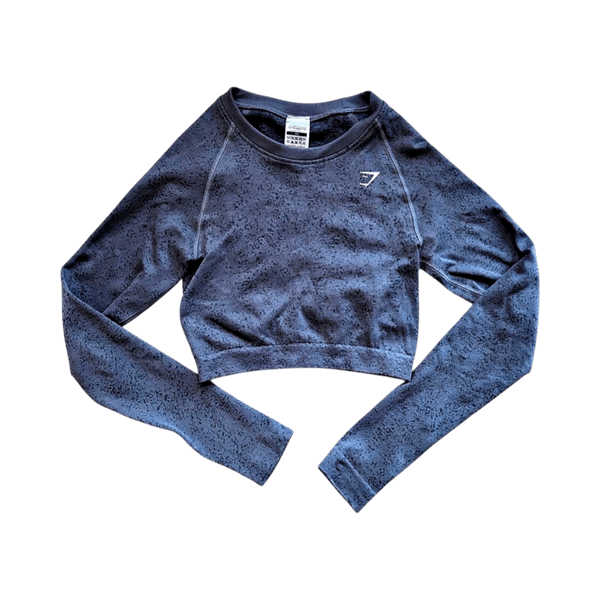 Grey Gymshark cropped top
