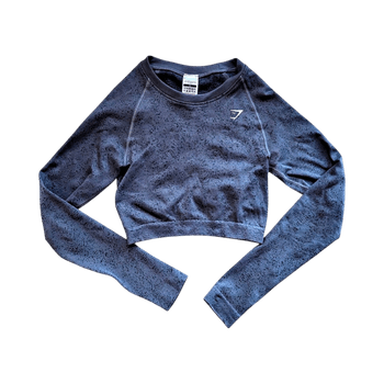 Grey Gymshark cropped top