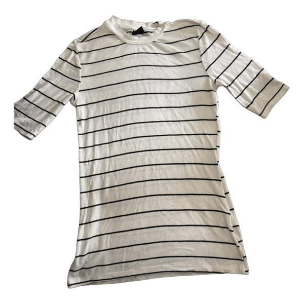 Stribet ribstrikket top
