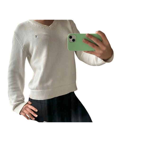 White Ralph Lauren knit sweater