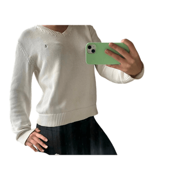 White Ralph Lauren knit sweater