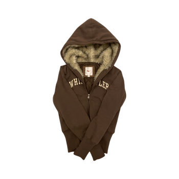 Y2K vintage fur-hoodie