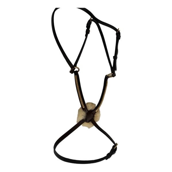 Brown leather mexicanbridle part