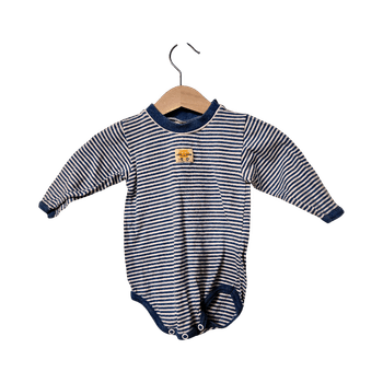 Sininen raidallinen vauvan body