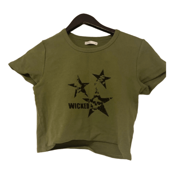 Cropp green crop top